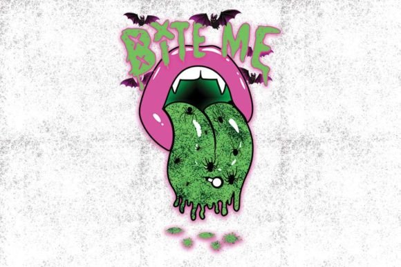BITE ME Halloween Sublimation: A Designer's Asset