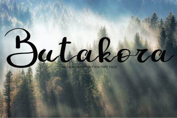 Butakora: The Handwritten Font with Modern Edge