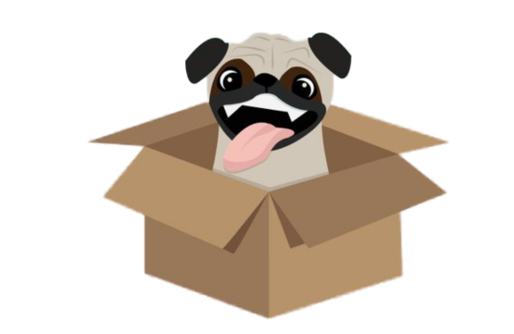 Cute Dog in a Box SVG: A Playful Design Asset