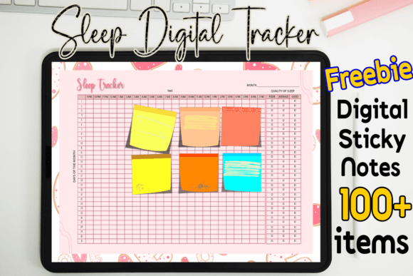 Digital Sleep Tracker 1 PDF with Freebie: Creative Design Resource