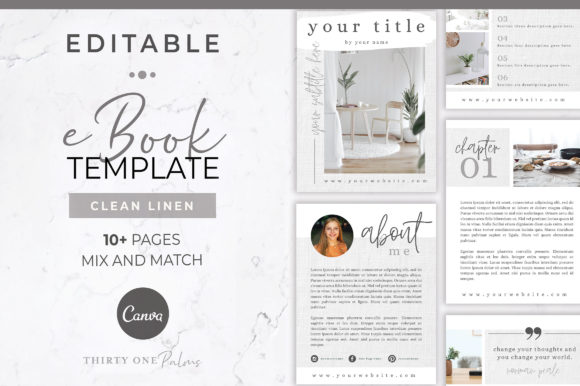 EBook Template for Canva | Linen: Effortless Elegance