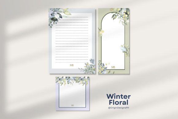 Elevate Your Brand with the Notepad Bundle - Winter Floral