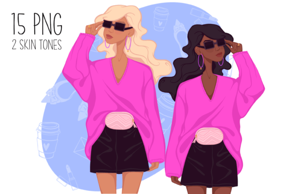 Girl Boss Clipart: Fashionable Illustrations for Modern Design