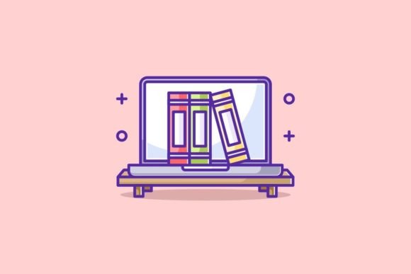 Laptop on the Table with a Book: A Design Asset for Visual Storytelling