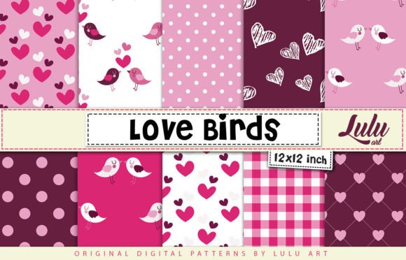Love Birds Digital Papers: A Designer's Essential Toolkit