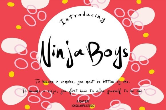 Ninja Boys Font: A Modern Handwritten Style for Creative Design